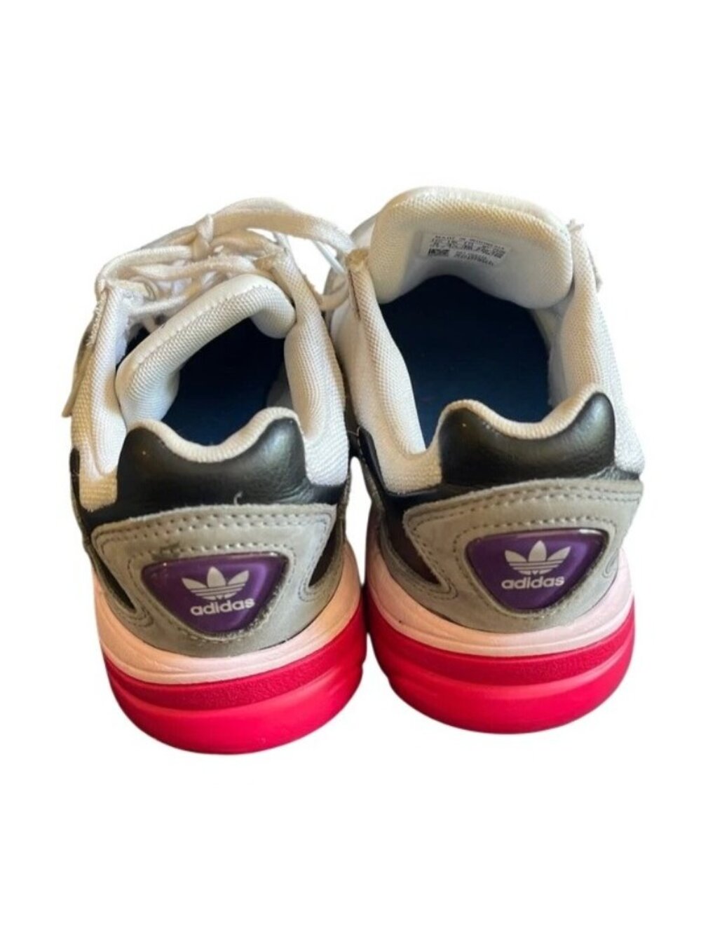 Adidas Originals Falcon White Grey Pink Chunky Sneakers CG6214 Women's Size 5 - Picture 8 of 16